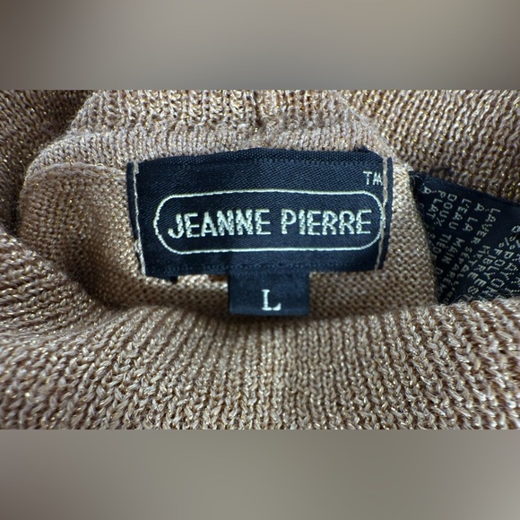 JEANNE PIERRE Men's Tan Turtleneck Sweater - Picture 3 of 4